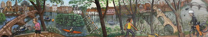 Jiro Osuga The River, 1. Kew Bridge to Barnes Bridge, 2018