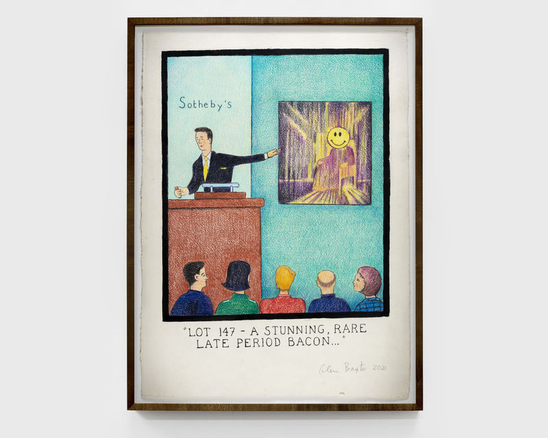 Glen Baxter Lot 147- A Stunning, Rare Late Period Bacon.., 2021