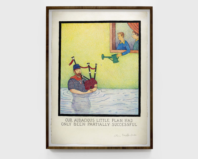 Glen Baxter Our Audacious Little Plan Had Only Been Partially Successful, 2020