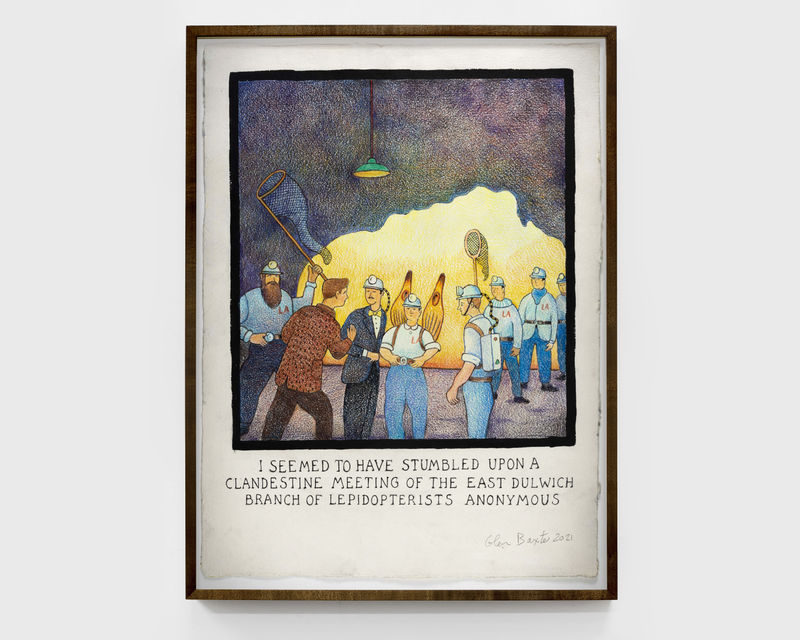 Glen Baxter I Seemed to Have Stumbled Upon a Clandestine Meeting of the East Dulwich Branch of the Lepidopterists Anonymous,...