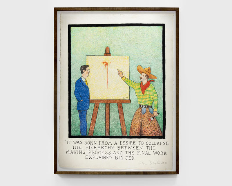 Glen Baxter It Was Born From a Desire to Collapse the Hierarchy Between the Making Process and the Final Work...