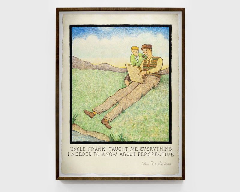 Glen Baxter Uncle Frank Taught Me Everything I Needed to Know About Perspective, 2020