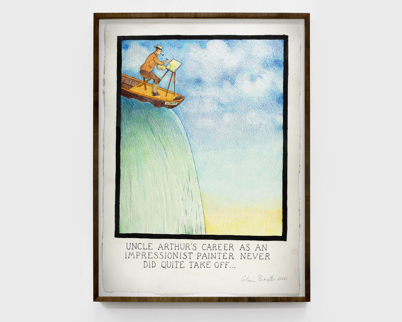 Glen Baxter Uncle Arthur's Career as an Impressionist Painter Never Did Quite Take Off..., 2021