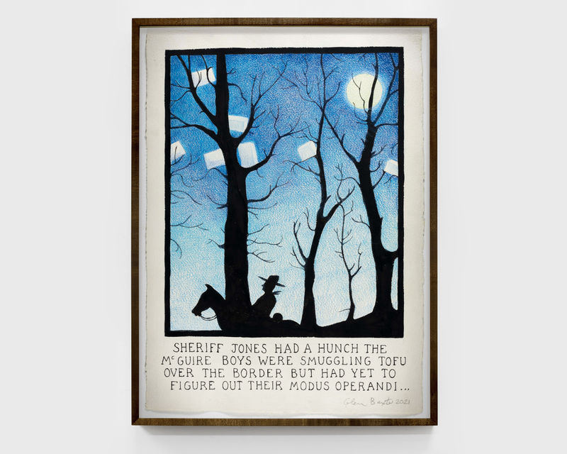 Glen Baxter Sheriff Jones Had a Hunch the McGuire Boys Were Smuggling Tofu Over the Border but Had Yet to...