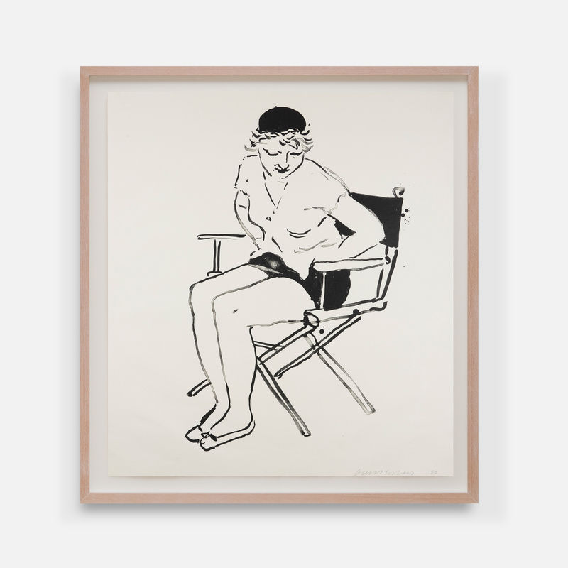 David Hockney Celia in the Director’s Chair