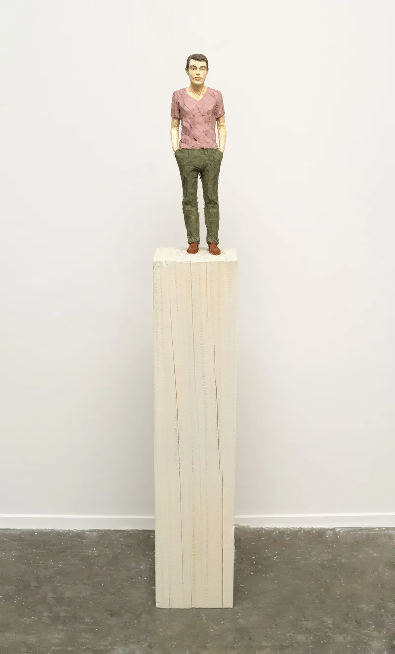 Stephan Balkenhol Man in Green Trousers, 2014