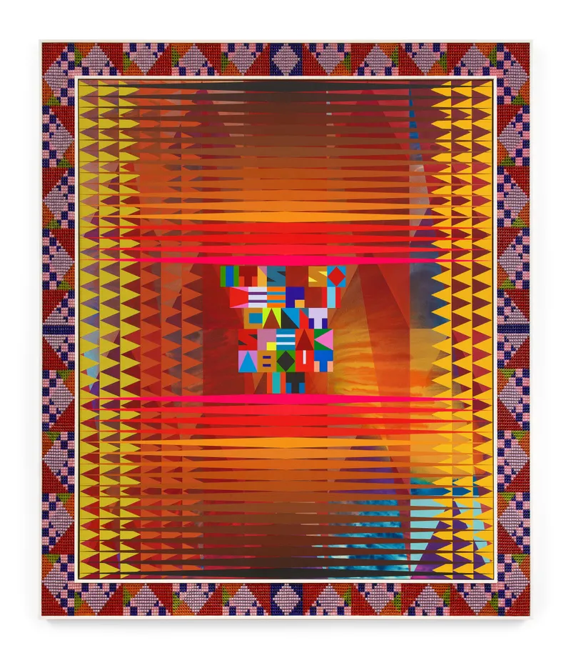 Jeffrey Gibson IT'S SO DEEP I CAN'T SPEAK ABOUT IT, 2022