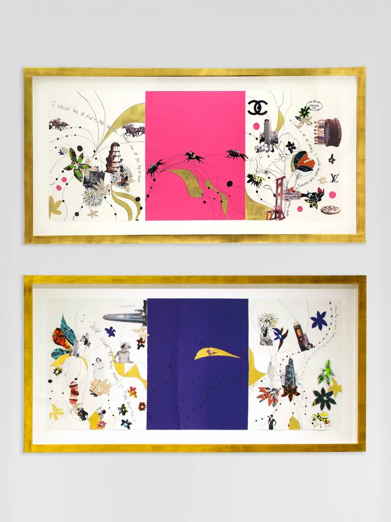 Yinka Shonibare Dreaming Rich Drawing 2, Dreaming Rich Drawing 5, 2013