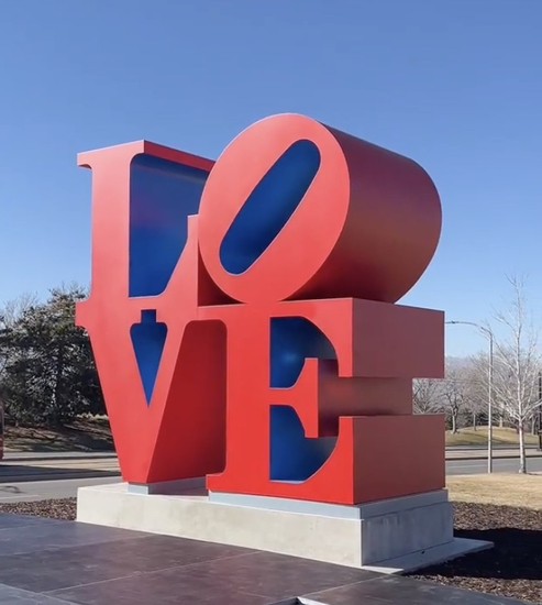 Utah Museum of Fine Arts Installs Robert Indiana’s Iconic ‘LOVE’ Sculpture