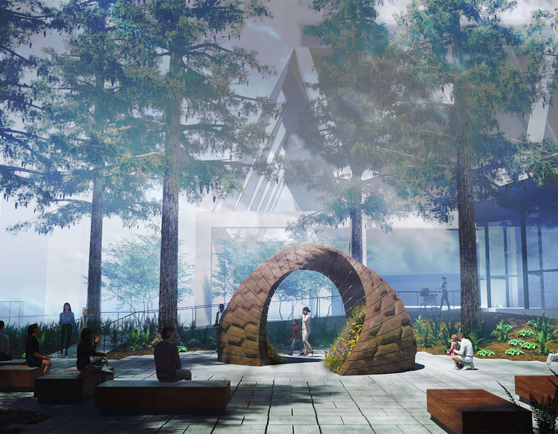 Rendering of Lily Kwong's "Earthseed Dome"