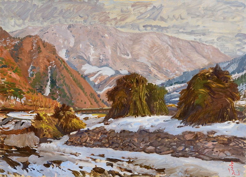 김호걸 KIM, Ho Geol, 강원도의 설경 Snowscape of Gangwon, 1980