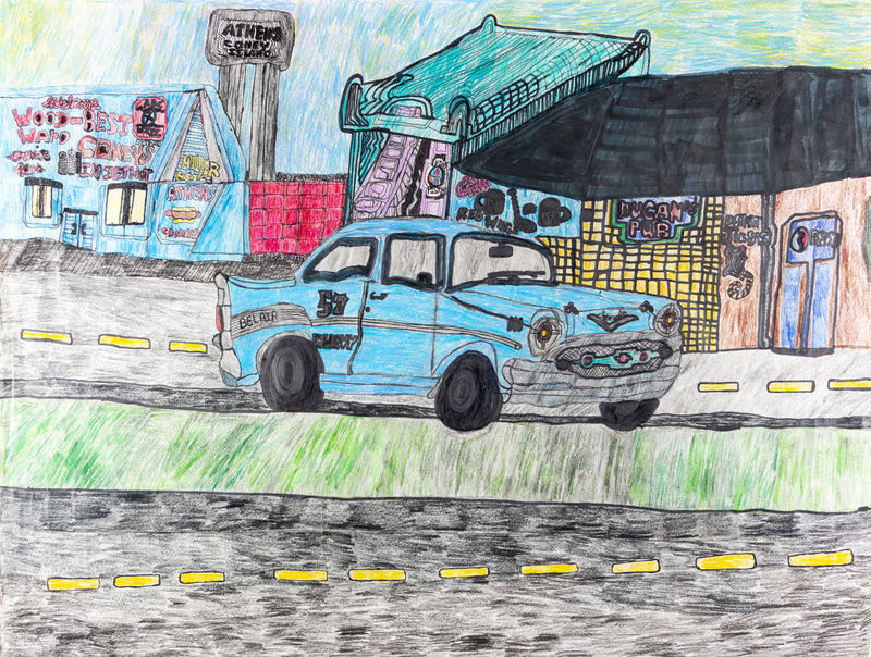 Andrew Sloan, 57 Chevy Woodward Cruise Fest, 2017