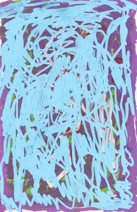 Sam Filicky, Graphite with marker on small paper, 2022