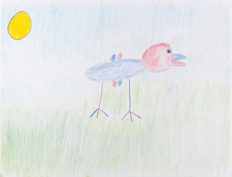 Carol Pyes, Bird on Grass, 2020