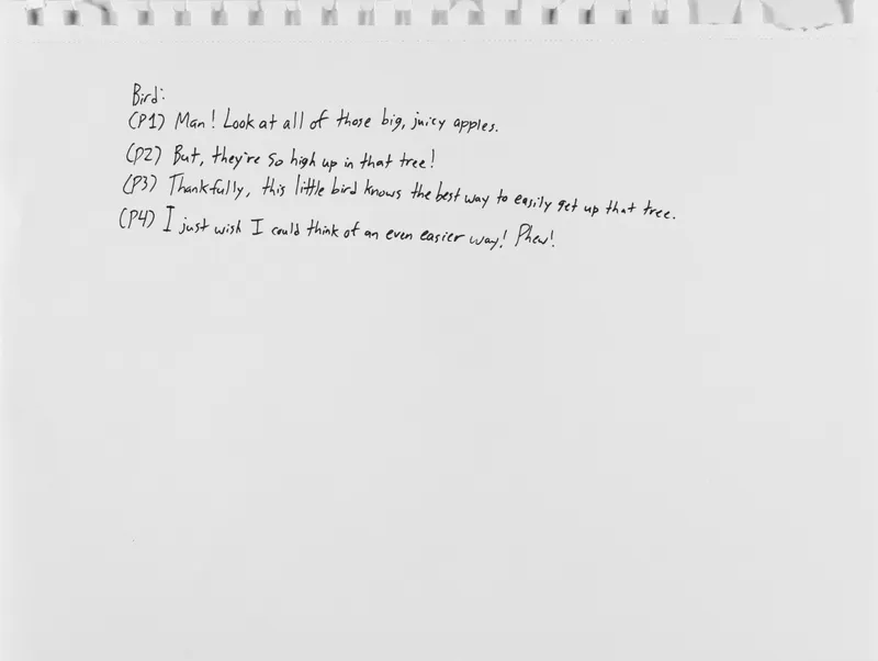 Rocco DiCaro, Draft Script for Comic , n.d.