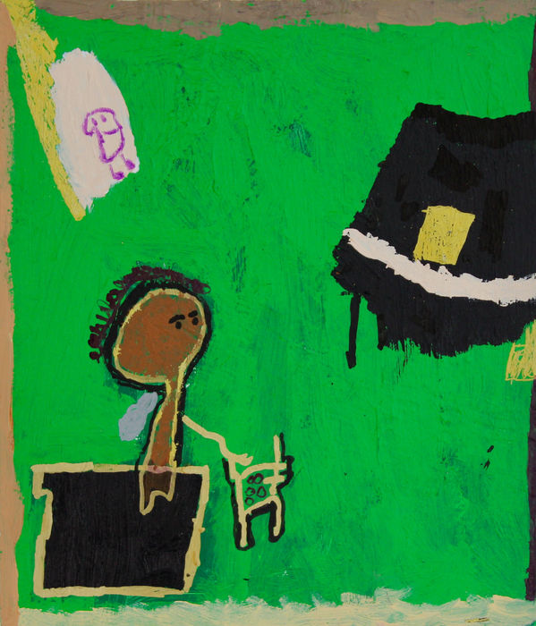 Omar Abulsheikh, Man Watching the Piano, 2022