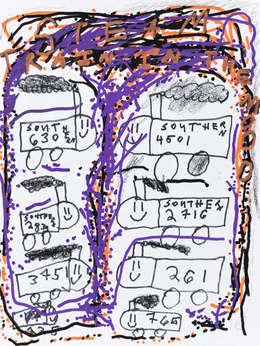 Ted Hamel, Steam Train in the Mood, n.d.