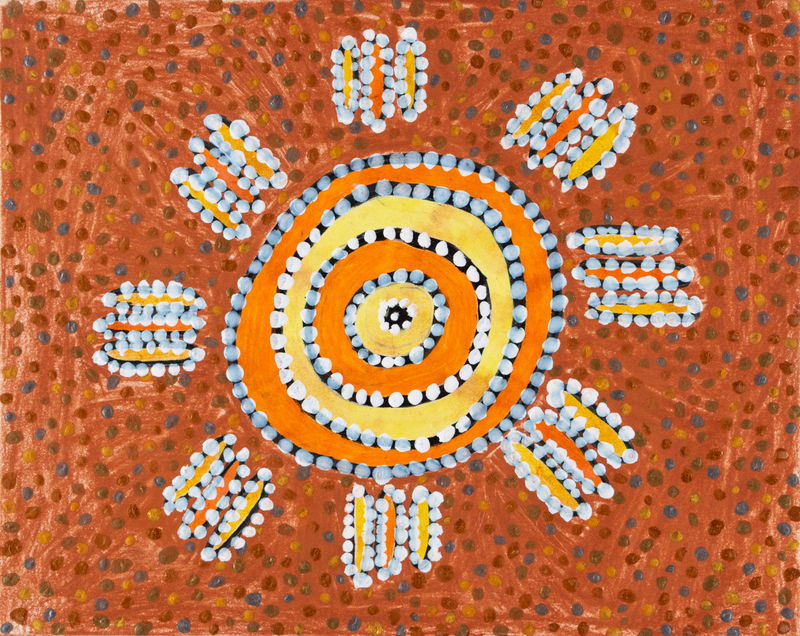 Jack O'Sullivan, Aboriginal Dreamtime Sun , 2019