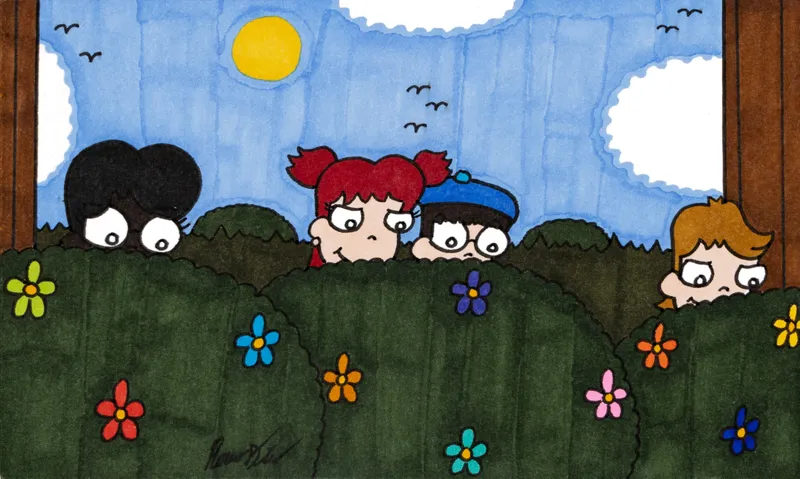 Rocco DiCaro, Watching Behind a Bush, 2024