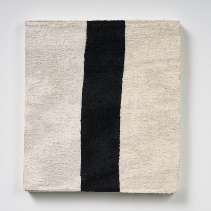Sara Brennan, Black Bands with Old Linens II, 2023