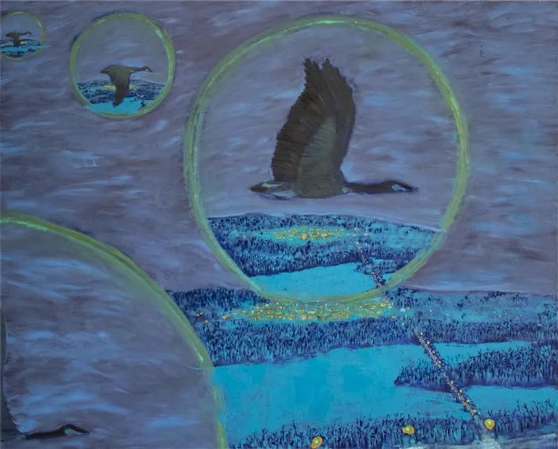 Nick Benfey, Being a Flock of Geese, Frozen River