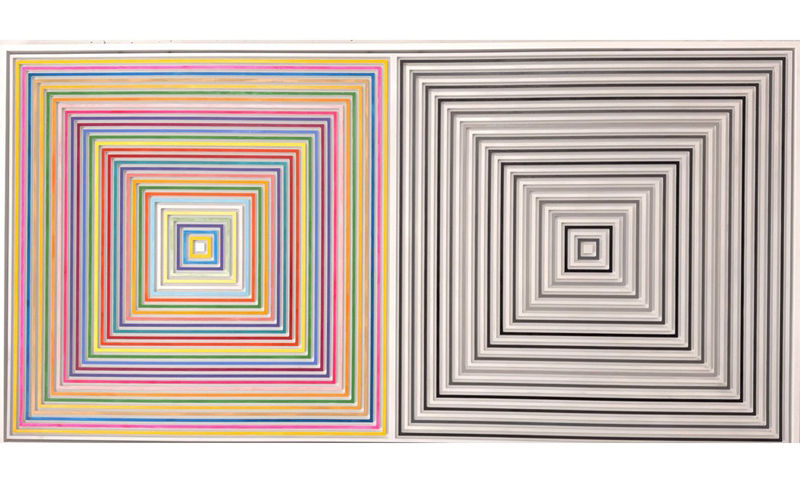 Ron Agam, Concentric Diptych, 2022