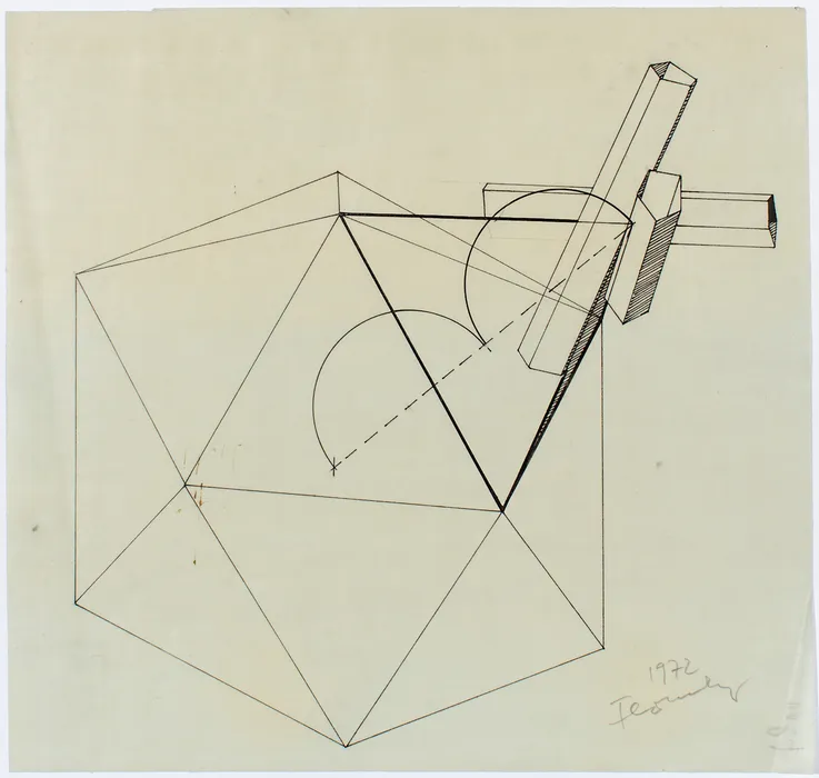 Constantin Flondor, Study for Joined Bars I, 1972