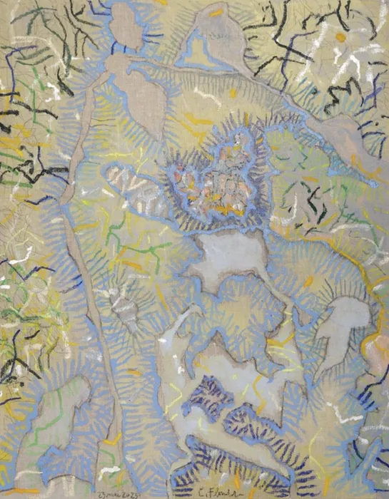 Constantin Flondor, Contemplation of Nature / Spaces between leaves, 2023