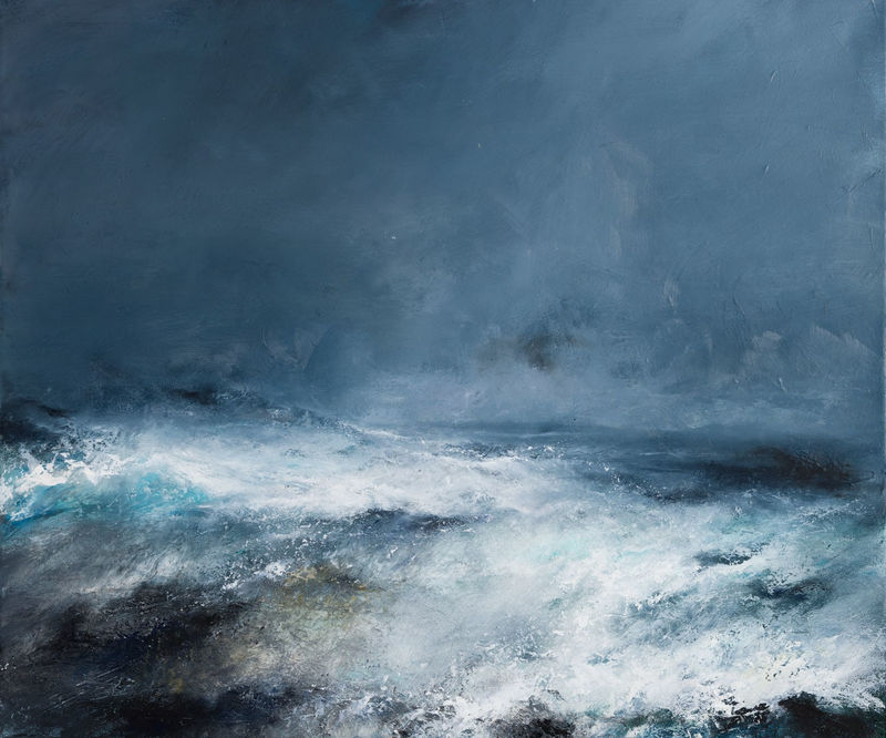 Janette Kerr, Sea State ii - Racing Waves over The Clett, 2024