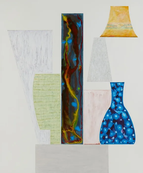 Ed Baynard, Abstract (with Two White Vases), 2005
