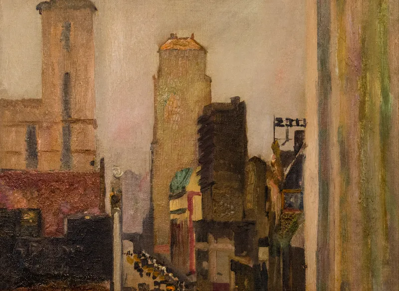 Hayley Lever, 42nd Street Looking East from 8th Avenue, New York City