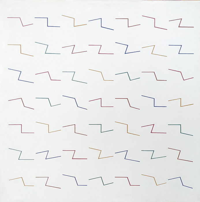 rainbow lines with canvas