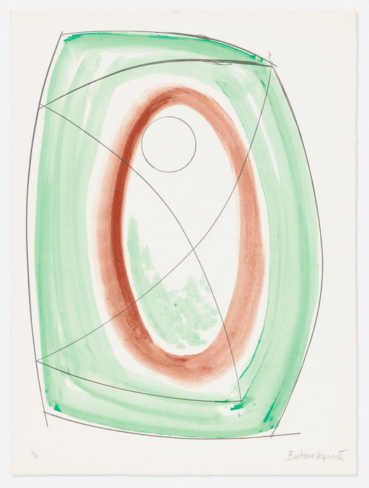 Barbara Hepworth DBE, November Green (from the Opposing Forms series), 1970