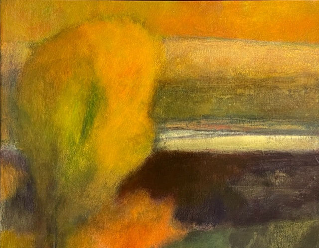 MARK CLARKE (1935-2016), Riverbank with Yellow Tree, 2011