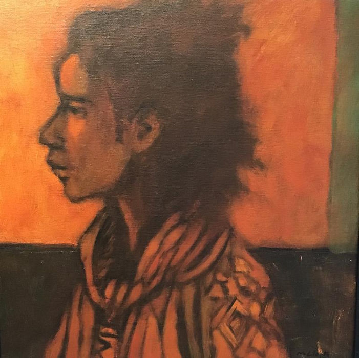 MARK CLARKE (1935-2016), Model with Scarf