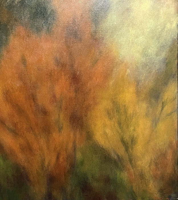 Mark Clarke (1935-2016), Park With Yellow and Red, c.2015