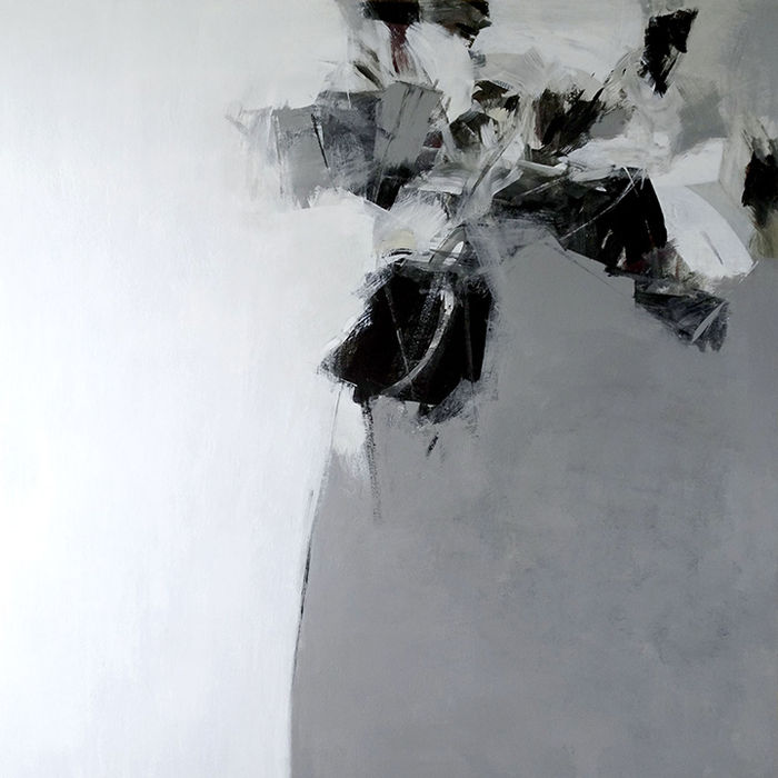 Susan Morosky, White Rockfall I