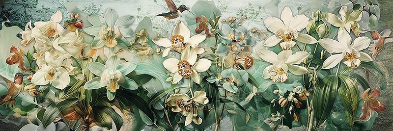 Ryn Clarke, Three Hummingbirds, 2023