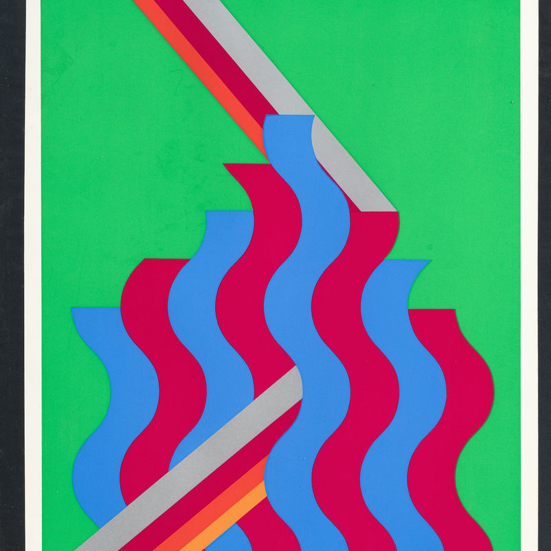 Mohamed Melehi - Sans titre, 1975