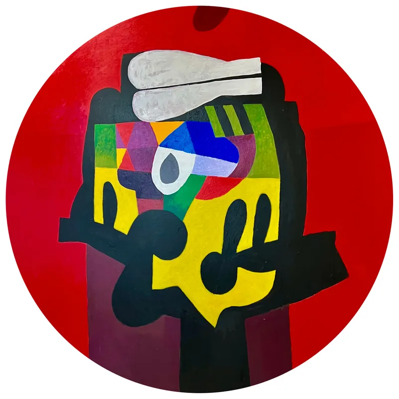 Dia al-Azzawi, Garden Window, 2023