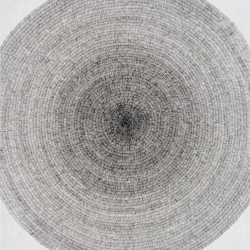 모혜준 Mo Hye Jun  2021117  2021  45.5x38cm  한지에 펜