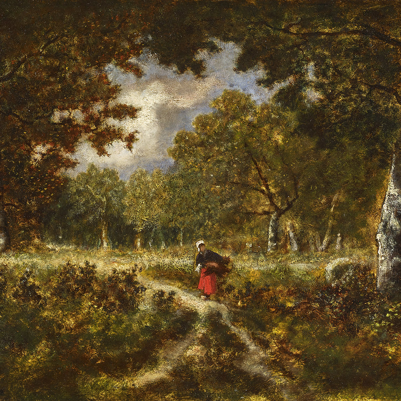 FAGOTIÈRE VENANT SUR UN SENTIER