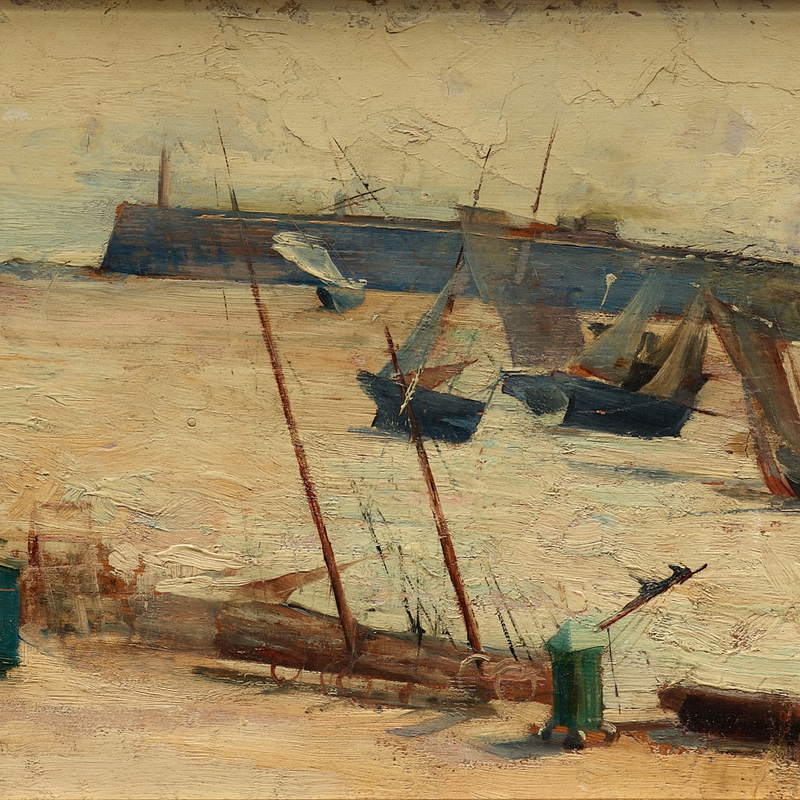 PORT AT LOW TIDE (PORT À MARÉE BASE)