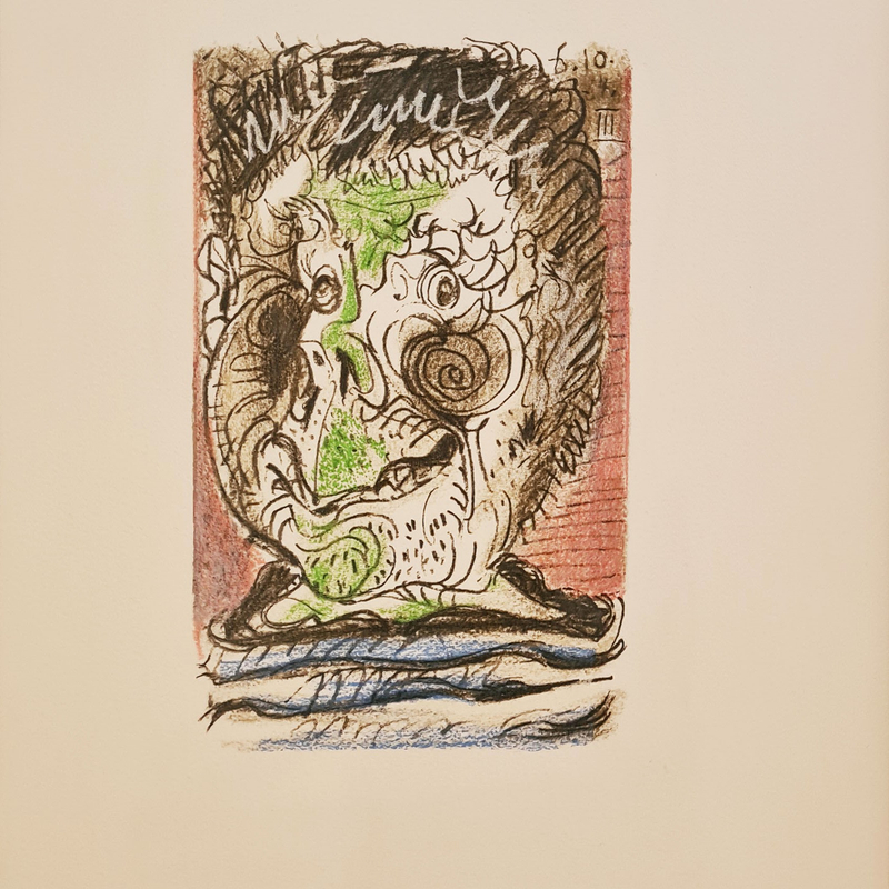 Pablo Picasso - Face of a man III, 64., 1970