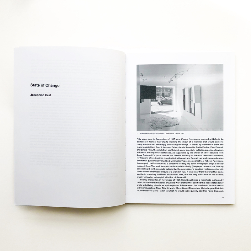 Contingencies: Arte Povera and After inside page