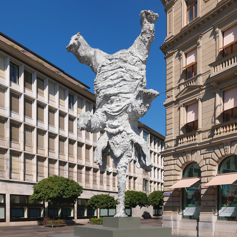 Gran Elefandret by Miquel Barceló on Paradeplatz Zurich