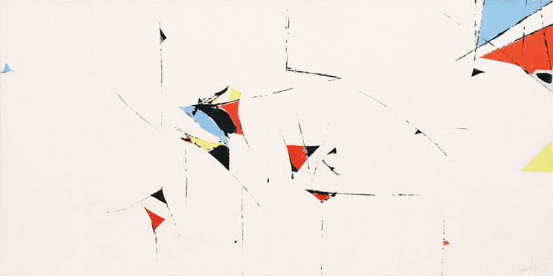 Beatrice Mandelman Moontime #7, ca. 1980s Acrylic on canvas 24 x 48 inches 61 x 121.9 cm