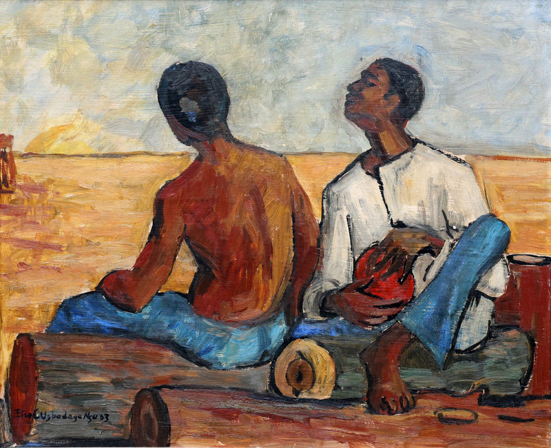 Clara Etso Ugbodaga-Ngu, The Labourer's Song , 1963