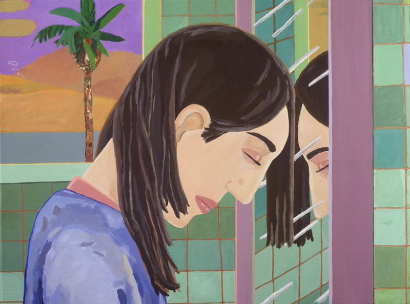 Brian Calvin Oh Me, 2004 Acrylic on canvas 24 x 18 inches