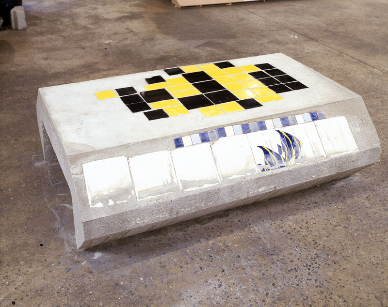 Manfred Pernice Commerzbank/Merzbank, 2004 Concrete, tile 19 1/2 x 47 x 63 1/2 in